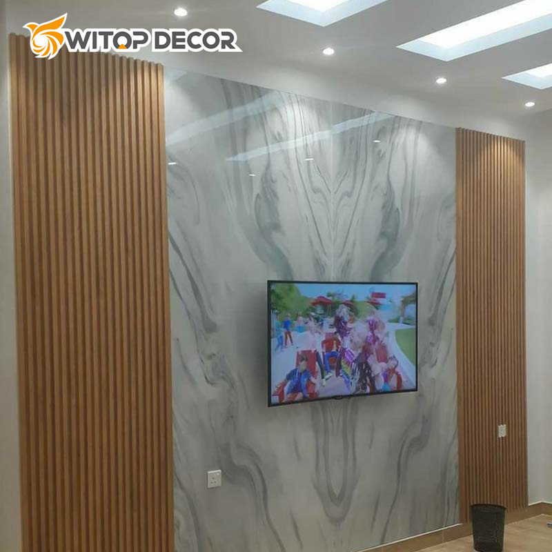 1220*2440mm UV Marble Sheet Board Price PVC Wall Panel Decoration