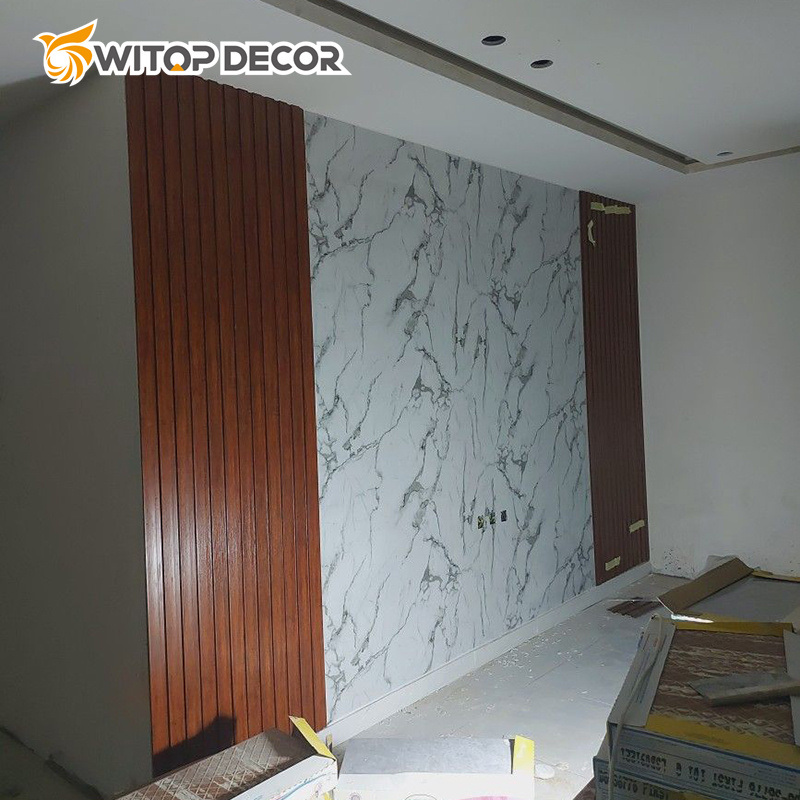 PVC Marble Sheet 4X8 FT Marble Alternative Waterproof UV Board