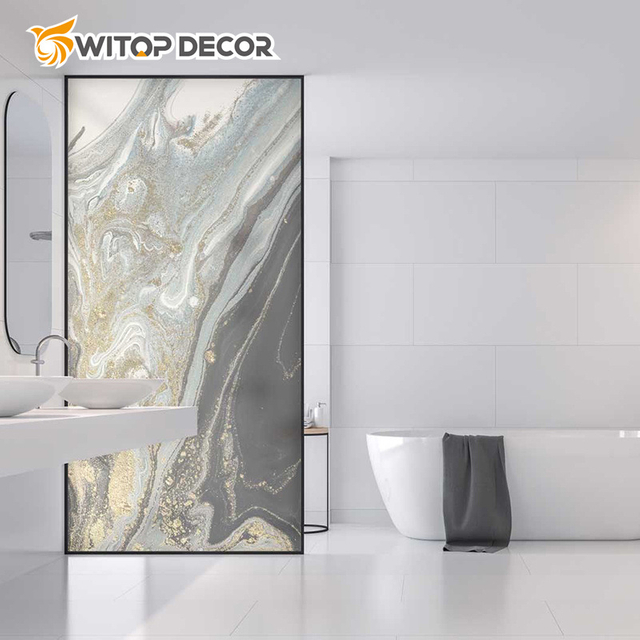 Wholesale Customized Size Glossy Plastic Cast Marble Pattern Effect PVC UV Marble Sheet