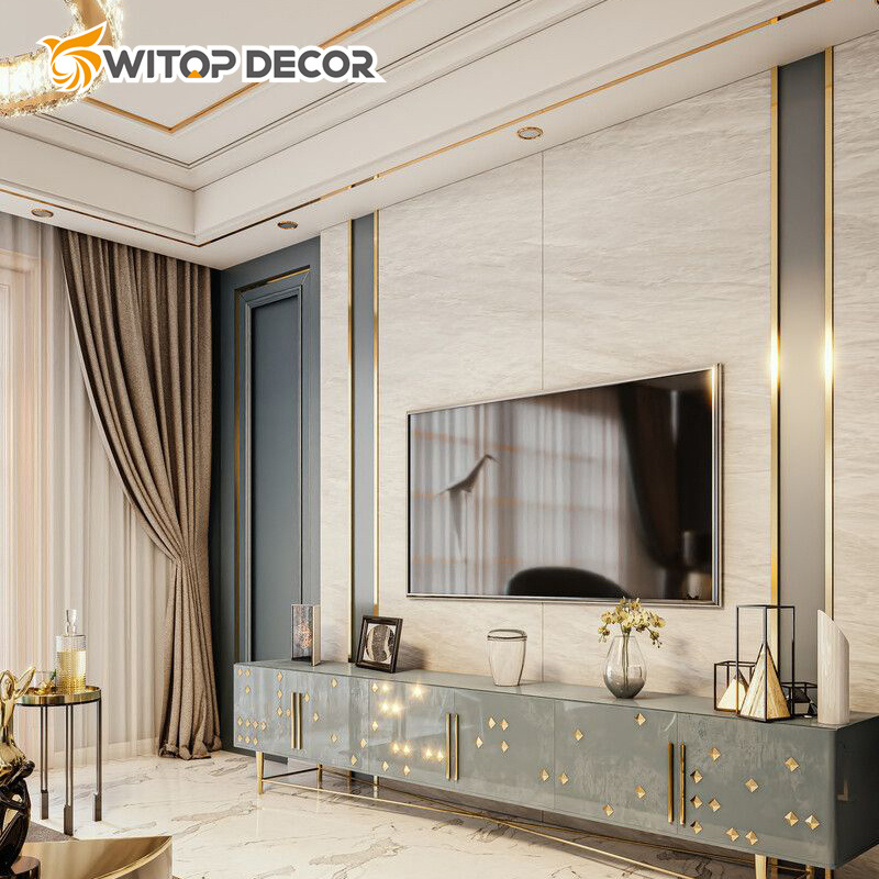 High Glossy Wall Marble Sheets PVC Marble Sheet 3mm