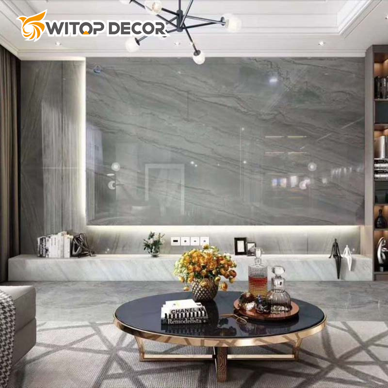 High Quality PVC UV Marble Sheet Wall Panel Marble Alternative Panel 3mm PVC UV Sheet