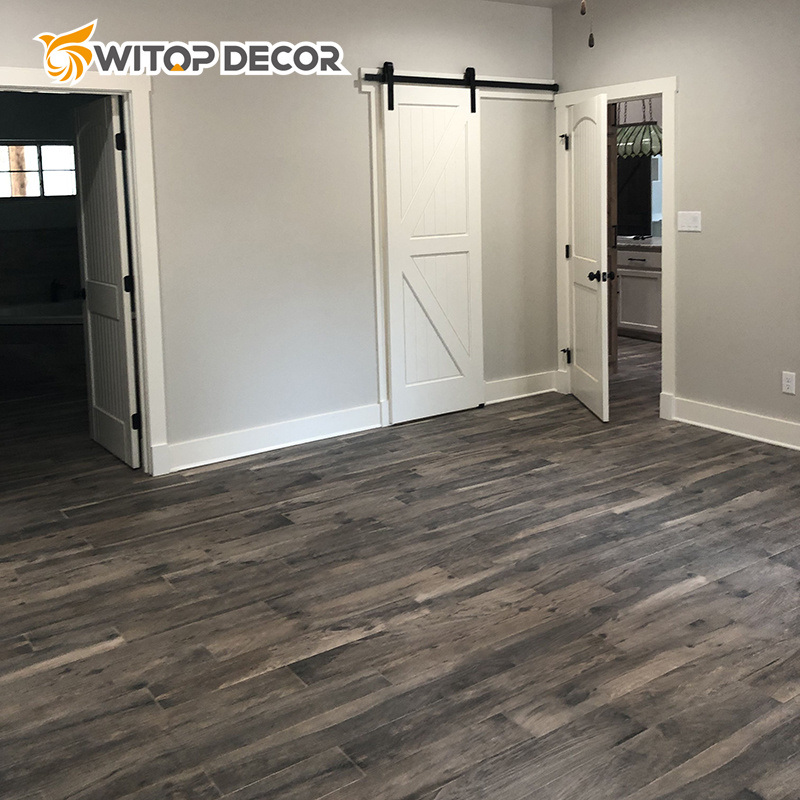Waterproof PVC Flooring Vinyl Plastic Wood Grain Spc Click Flooring