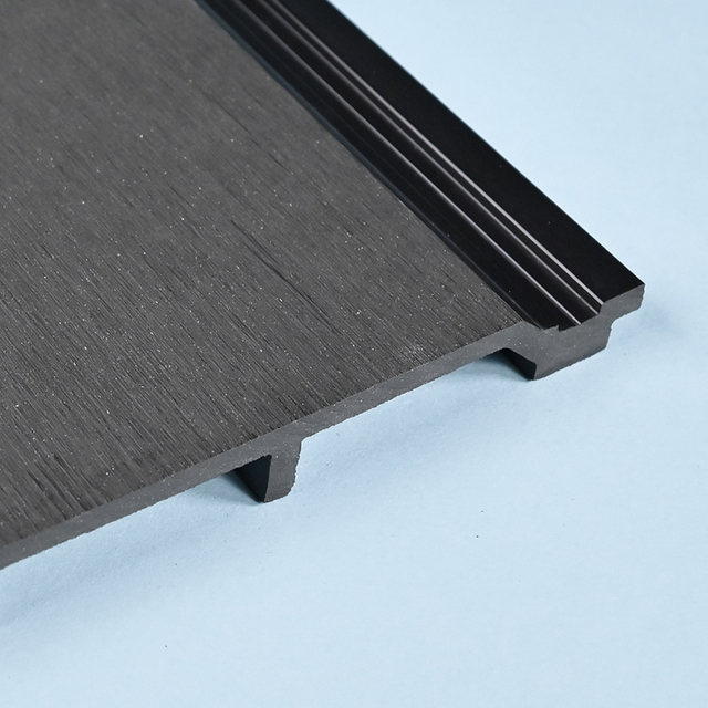 3D Embossing Wood Grain Outdoor Decorative WPC 3D Wall Panel