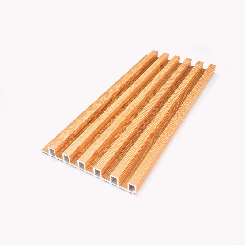 Combination of WPC Wall Panel and Wood Slats for a Unique Look